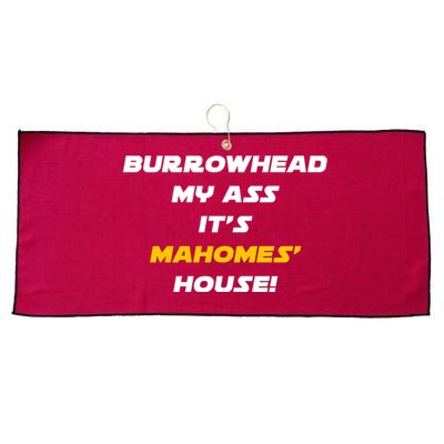 Burrowhead My Ass Funny Football Fan Large Microfiber Waffle Golf Towel