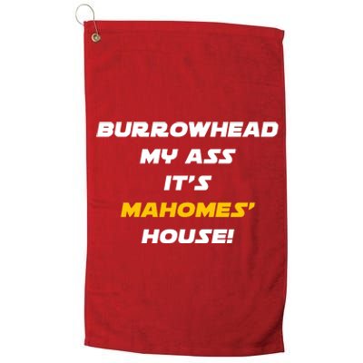 Burrowhead My Ass Funny Football Fan Platinum Collection Golf Towel