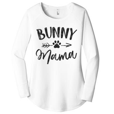 Bunny Mama Animal Lovers Pet Owner Gifts Rabbit Mom Women's Perfect Tri Tunic Long Sleeve Shirt