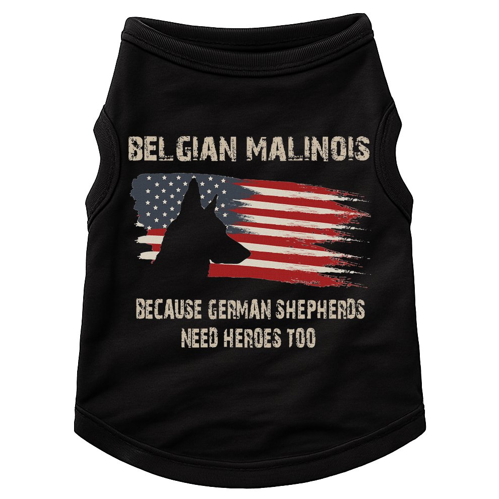 Belgian Malinois American Flag Doggie Tank