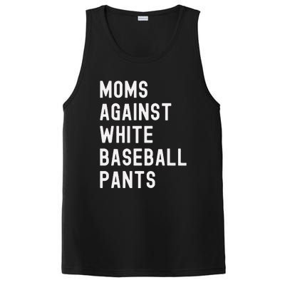 Baseball Mom Against White Baseball Pants PosiCharge Competitor Tank