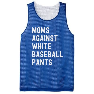 Baseball Mom Against White Baseball Pants Mesh Reversible Basketball Jersey Tank