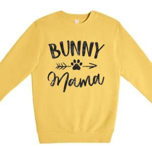 Bunny Mama Animal Lovers Pet Owner Gifts Rabbit Mom Premium Crewneck Sweatshirt