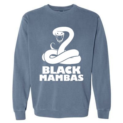 Black Mambas Are My Spirit Animal Scary Snake Garment-Dyed Sweatshirt