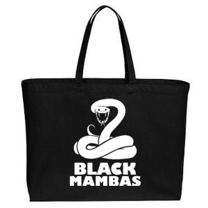 Black Mambas Are My Spirit Animal Scary Snake Cotton Canvas Jumbo Tote