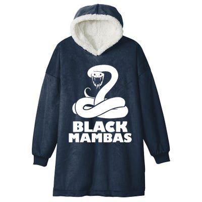 Black Mambas Are My Spirit Animal Scary Snake Hooded Wearable Blanket