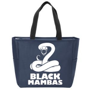 Black Mambas Are My Spirit Animal Scary Snake Zip Tote Bag