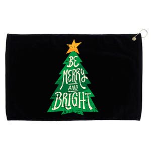 Be Merry And Bright Christmas Pajama Cool Xmas Tree Grommeted Golf Towel