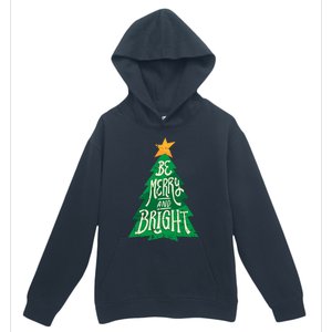 Be Merry And Bright Christmas Pajama Cool Xmas Tree Urban Pullover Hoodie