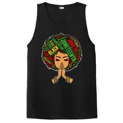 Black Magic Afro American Melanin Natural Hair Queen Gift PosiCharge Competitor Tank