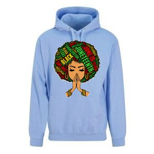 Black Magic Afro American Melanin Natural Hair Queen Gift Unisex Surf Hoodie