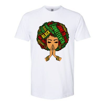 Black Magic Afro American Melanin Natural Hair Queen Gift Softstyle® CVC T-Shirt