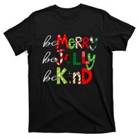 Be Merry Be Jolly Be Kind Christmas Teacher Student Xmas Pjs  T-Shirt