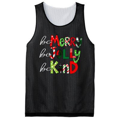 Be Merry Be Jolly Be Kind Christmas Teacher Student Xmas Pjs  Mesh Reversible Basketball Jersey Tank