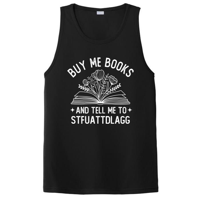 Buy Me Books And Tell Me To STFUATTDLAGG Spicy Book Lover PosiCharge Competitor Tank