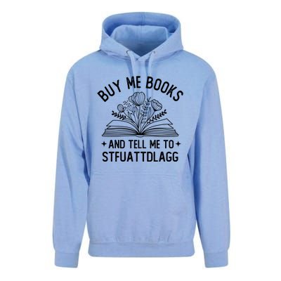 Buy Me Books And Tell Me To STFUATTDLAGG Spicy Book Lover Unisex Surf Hoodie