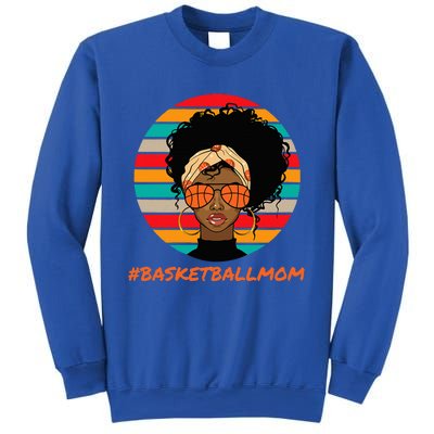 Basketball Mom Black Women African American Afro Sweatshirt