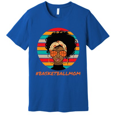 Basketball Mom Black Women African American Afro Premium T-Shirt