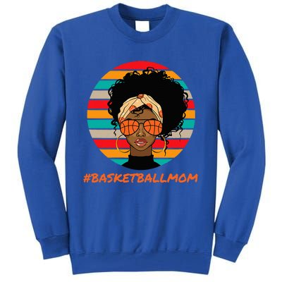 Basketball Mom Black Women African American Afro Tall Sweatshirt