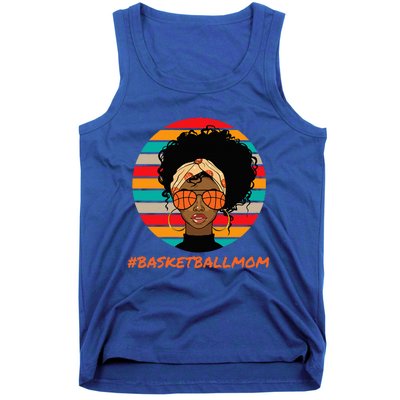 Basketball Mom Black Women African American Afro Tank Top