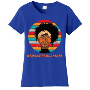 Basketball Mom Black Women African American Afro Women's T-Shirt