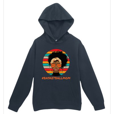 Basketball Mom Black Women African American Afro Urban Pullover Hoodie