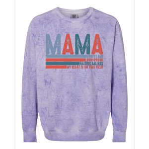 Baseball Mama Biggest Fan Loud Proud Colorblast Crewneck Sweatshirt