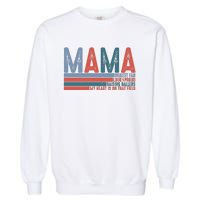 Baseball Mama Biggest Fan Loud Proud Garment-Dyed Sweatshirt