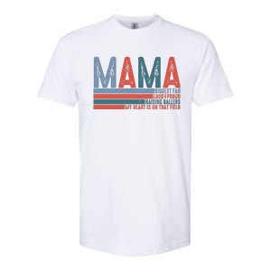 Baseball Mama Biggest Fan Loud Proud Softstyle CVC T-Shirt