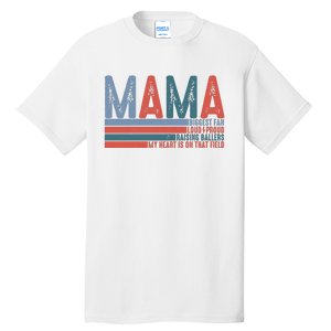 Baseball Mama Biggest Fan Loud Proud Tall T-Shirt