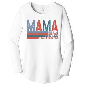 Baseball Mama Biggest Fan Loud Proud Women's Perfect Tri Tunic Long Sleeve Shirt