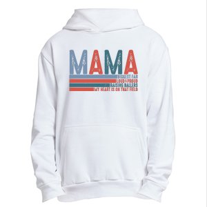 Baseball Mama Biggest Fan Loud Proud Urban Pullover Hoodie