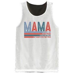 Baseball Mama Biggest Fan Loud Proud Mesh Reversible Basketball Jersey Tank