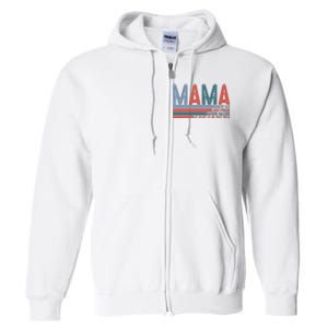 Baseball Mama Biggest Fan Loud Proud Full Zip Hoodie