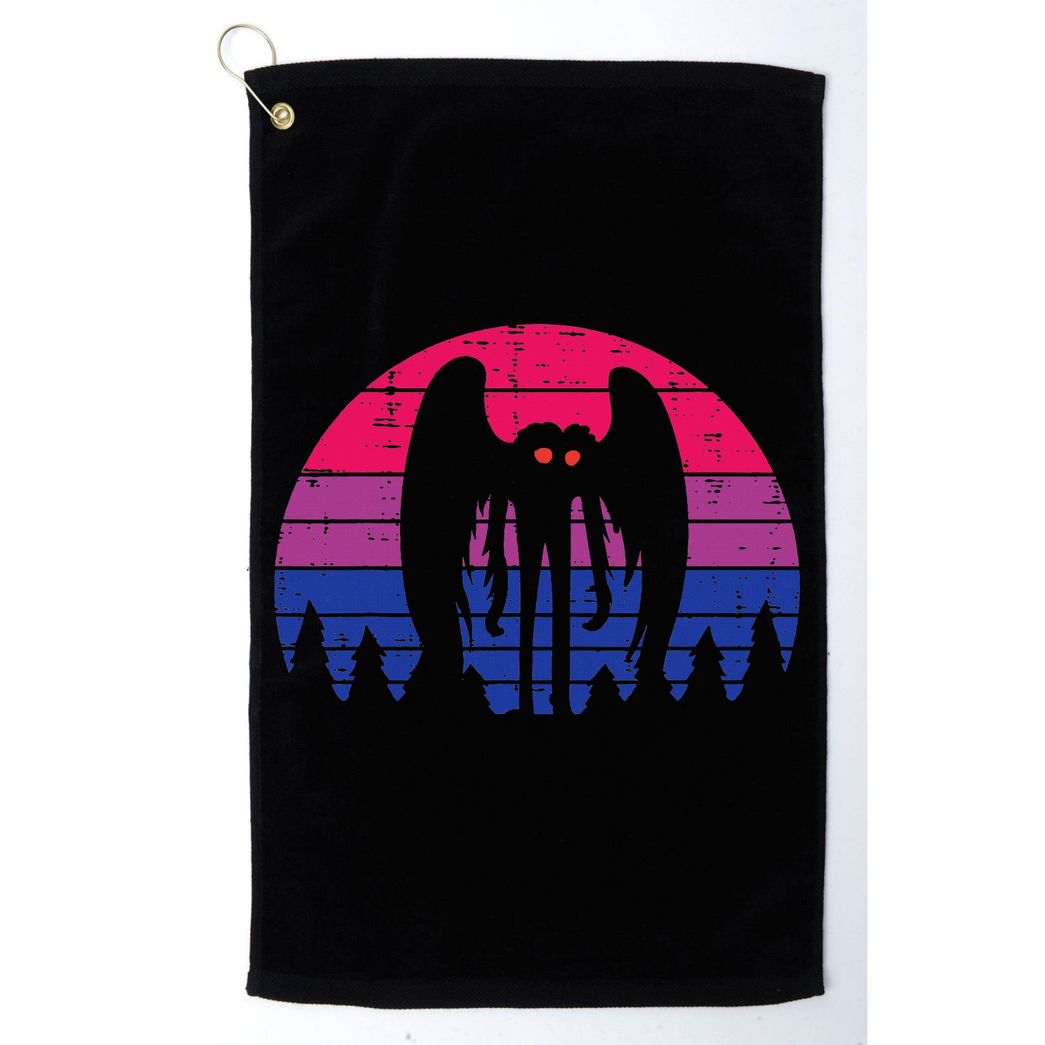 Bisexual Mothman Bi Pride Flag Bisexuality Lgbtq Women Golf Towel