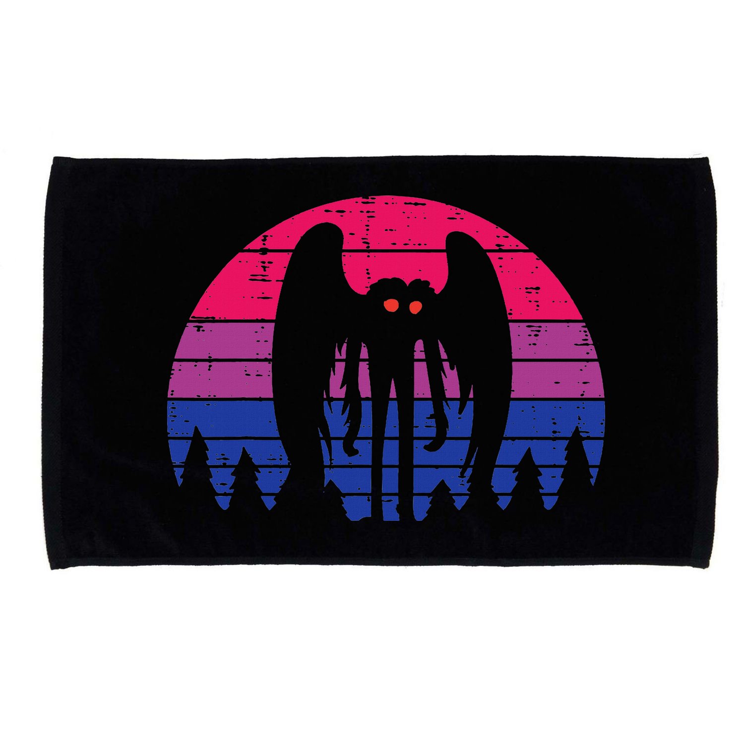Bisexual Mothman Bi Pride Flag Bisexuality Lgbtq Women Microfiber Hand Towel
