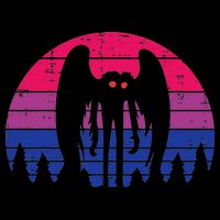 Bisexual Mothman Bi Pride Flag Bisexuality Lgbtq Women Wool Snapback Cap