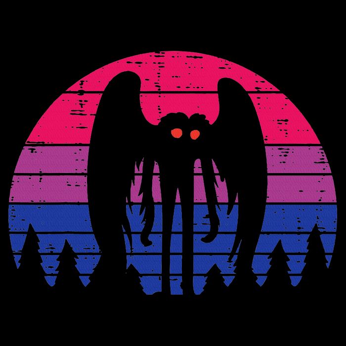 Bisexual Mothman Bi Pride Flag Bisexuality Lgbtq Women Wool Snapback Cap