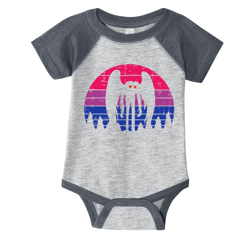 Bisexual Mothman Bi Pride Flag Bisexuality Lgbtq Women Infant Baby Jersey Bodysuit