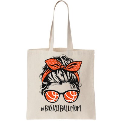 Basketball Mom Basketball Lover Mothers Day Messy Bun Tote Bag