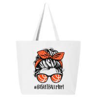 Basketball Mom Basketball Lover Mothers Day Messy Bun 25L Jumbo Tote