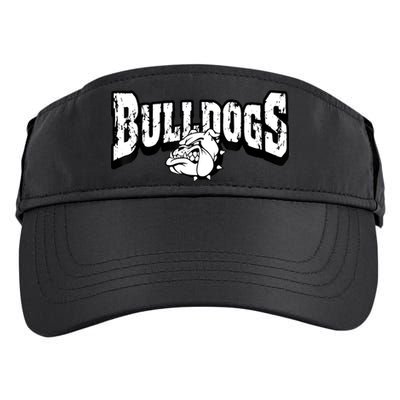 Bulldogs Mascot Back To School Team Spirit Adult Drive Performance Visor