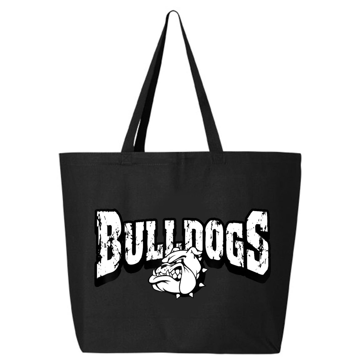 Bulldogs Mascot Back To School Team Spirit 25L Jumbo Tote