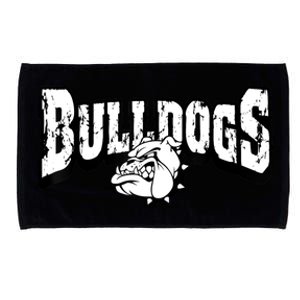 Bulldogs Mascot Back To School Team Spirit Microfiber Hand Towel