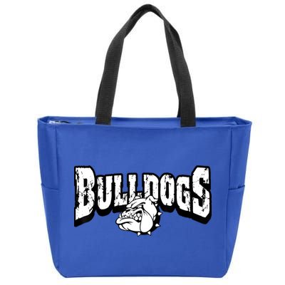 Bulldogs Mascot Back To School Team Spirit Zip Tote Bag