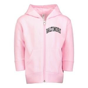 Baltimore Maryland Toddler Zip Fleece Hoodie