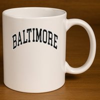 Baltimore Maryland 11oz C Handle Ceramic Mug