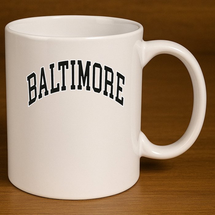 Baltimore Maryland 11oz C Handle Ceramic Mug