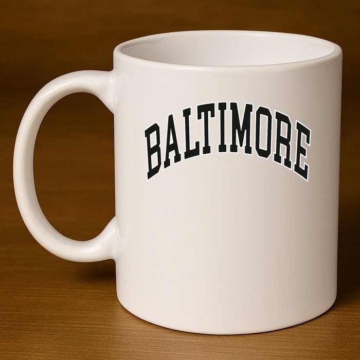 Baltimore Maryland 11oz C Handle Ceramic Mug