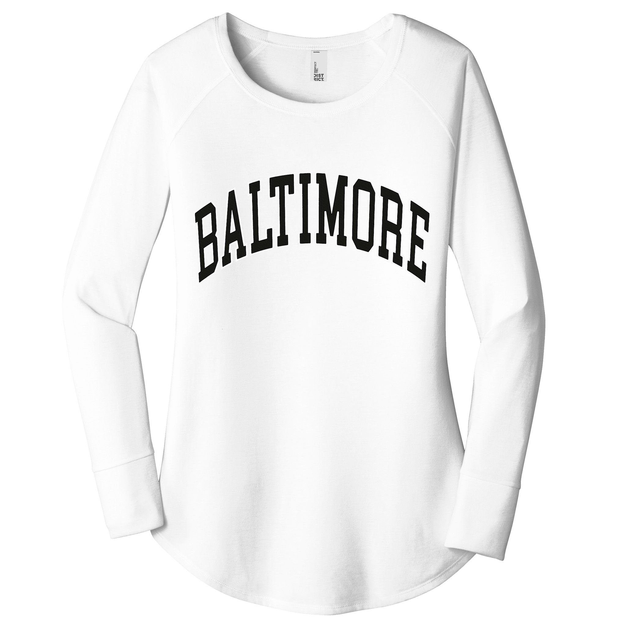 Baltimore Maryland Women's Perfect Tri Tunic Long Sleeve Shirt